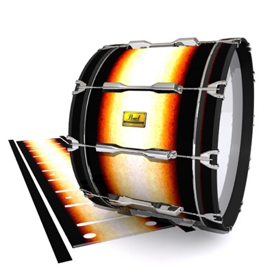 Pearl Championship Maple Bass Drum Slip (Old) - Historic Dawn (Orange)