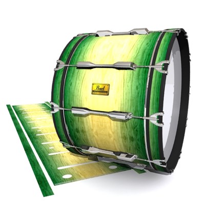 Pearl Championship Maple Bass Drum Slip (Old) - Jungle Stain Fade (Green)