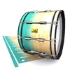 Pearl Championship Maple Bass Drum Slip (OLD) - Maple Woodgrain Teal Fade (Blue) (Green)