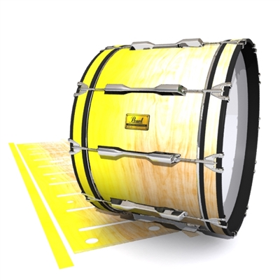 Pearl Championship Maple Bass Drum Slip (OLD) - Maple Woodgrain Yellow Fade (Yellow)