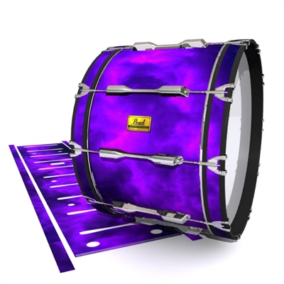 Pearl Championship Maple Bass Drum Slip (Old) - Purple Smokey Clouds (Themed)