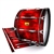 Pearl Championship Maple Bass Drum Slip (Old) - Red Smokey Clouds (Themed)