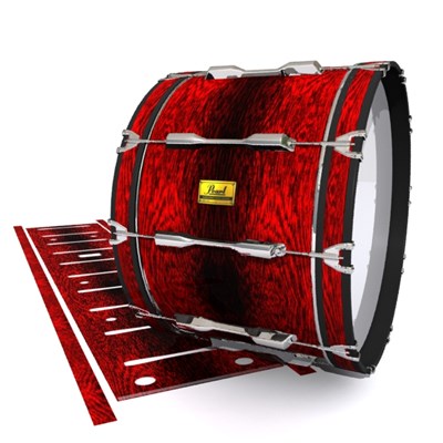 Pearl Championship Maple Bass Drum Slip (Old) - Rosy Red Rosewood (Red)