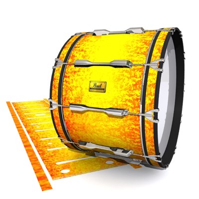 Pearl Championship Maple Bass Drum Slip (Old) - Sunleaf (Orange) (Yellow)