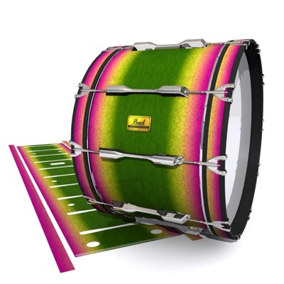 Pearl Championship Maple Bass Drum Slip (Old) - Tropical Hybrid (Green) (Yellow)