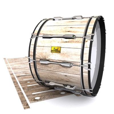 Pearl Championship Maple Bass Drum Slip (Old) - Vertical Planks (Themed)