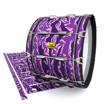 Pearl Championship Maple Bass Drum Slip (Old) - Violet Voltage Tiger Camouflage (Purple)