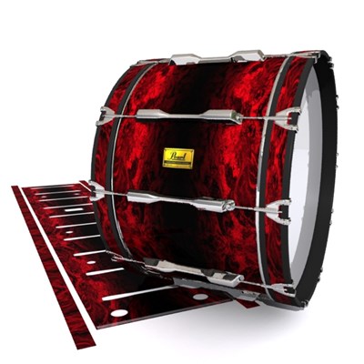 Pearl Championship Maple Bass Drum Slip (Old) - Volcano GEO Marble Fade (Red)