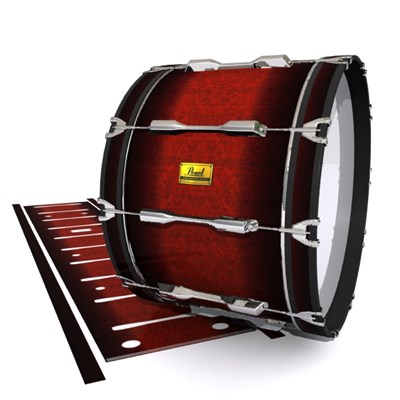 Pearl Championship Maple Bass Drum Slip (Old) - Volcano Rush (Red)