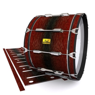 Pearl Championship Maple Bass Drum Slip (Old) - Weathered Rosewood (Red)