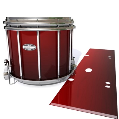 Pearl Championship CarbonCore Snare Drum Slip - Apple Maple Fade (Red)