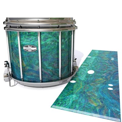 Pearl Championship CarbonCore Snare Drum Slip - Aquamarine Blue Pearl (Aqua)