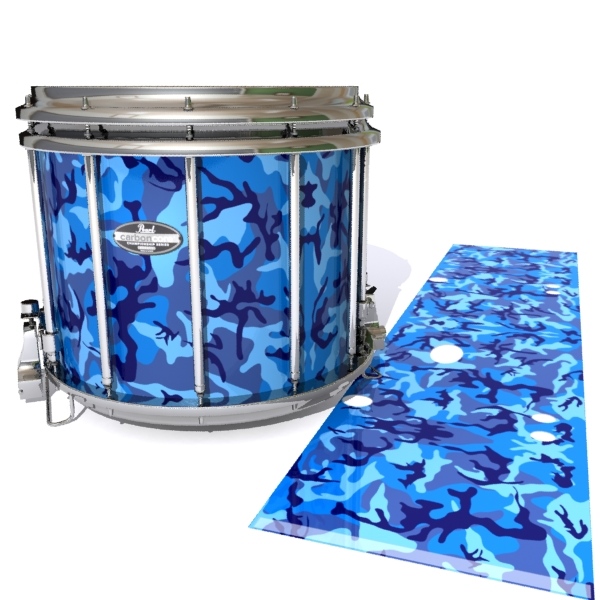 Pearl Championship CarbonCore Snare Drum Slip - Blue Wing Traditional Camouflage (Blue)