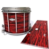 Pearl Championship CarbonCore Snare Drum Slip - Chaos Brush Strokes Red and Black (Red)