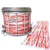 Pearl Championship CarbonCore Snare Drum Slip - Chaos Brush Strokes Red and White (Red)
