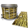 Pearl Championship CarbonCore Snare Drum Slip - Chaos Brush Strokes Yellow and Black (Yellow)