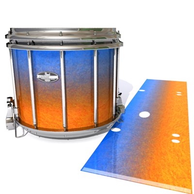 Pearl Championship CarbonCore Snare Drum Slip - Exuma Sunset (Blue) (Orange)