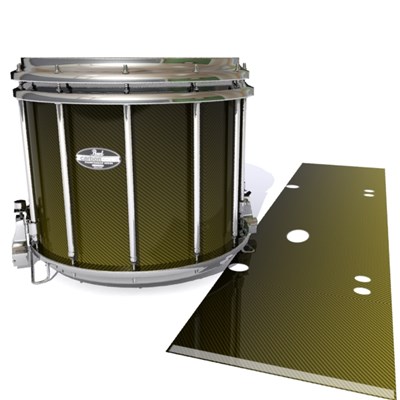 Pearl Championship CarbonCore Snare Drum Slip - Gold Carbon Fade (Yellow)