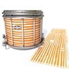 Pearl Championship CarbonCore Snare Drum Slip - Lateral Brush Strokes Orange and White (Orange)