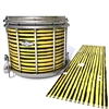 Pearl Championship CarbonCore Snare Drum Slip - Lateral Brush Strokes Yellow and Black (Yellow)