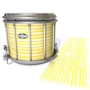 Pearl Championship CarbonCore Snare Drum Slip - Lateral Brush Strokes Yellow and White (Yellow)