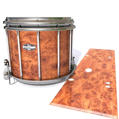 Pearl Championship CarbonCore Snare Drum Slip - Macro Ormosia Burl (Neutral)