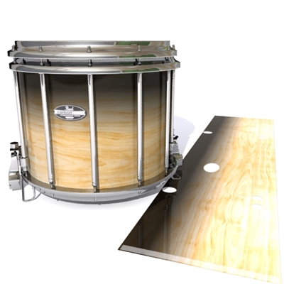 Pearl Championship CarbonCore Snare Drum Slip - Maple Woodgrain Black Fade (Neutral)