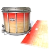 Pearl Championship CarbonCore Snare Drum Slip - Maple Woodgrain Red Fade (Red)