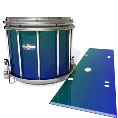 Pearl Championship CarbonCore Snare Drum Slip - Mariana Abyss (Blue) (Green)