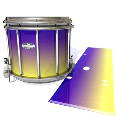 Pearl Championship CarbonCore Snare Drum Slip - Mystic Horizon (Purple) (Yellow)