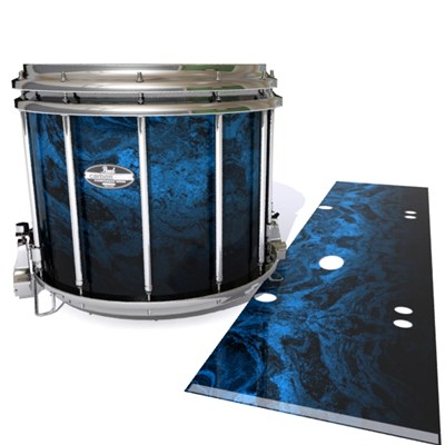 Pearl Championship CarbonCore Snare Drum Slip - Ocean GEO Marble Fade (Blue)