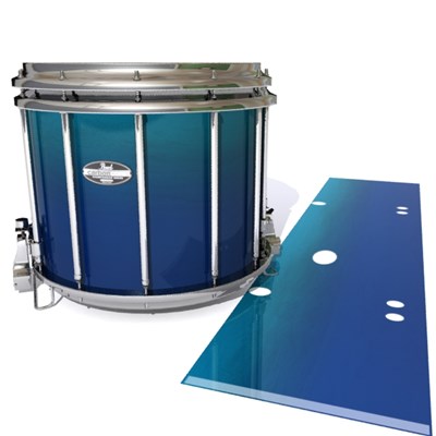 Pearl Championship CarbonCore Snare Drum Slip - Pacific Fade (Blue) (Aqua)