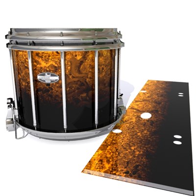 Pearl Championship CarbonCore Snare Drum Slip - Pangaea Fade (Orange)