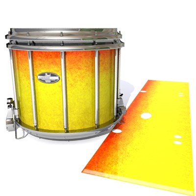 Pearl Championship CarbonCore Snare Drum Slip - Phoenix Fire (Yellow) (Orange)