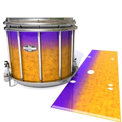 Pearl Championship CarbonCore Snare Drum Slip - Purple Canyon Rain (Orange) (Purple)