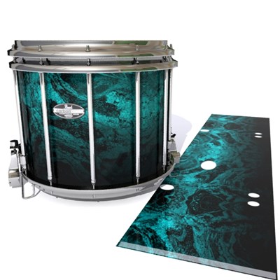 Pearl Championship CarbonCore Snare Drum Slip - River GEO Marble Fade (Aqua)