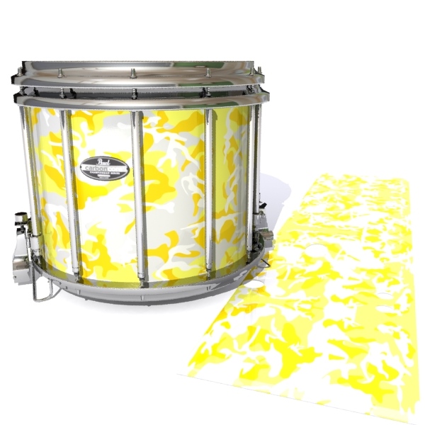 Pearl Championship CarbonCore Snare Drum Slip - Solar Blizzard Traditional Camouflage (Yellow)