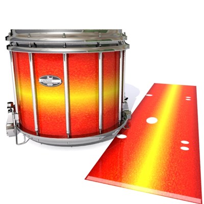 Pearl Championship CarbonCore Snare Drum Slip - Sunfire (Orange) (Yellow)