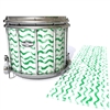 Pearl Championship CarbonCore Snare Drum Slip - Wave Brush Strokes Green and White (Green)