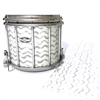 Pearl Championship CarbonCore Snare Drum Slip - Wave Brush Strokes Grey and White (Neutral)