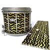 Pearl Championship CarbonCore Snare Drum Slip - Wave Brush Strokes Yellow and Black (Yellow)