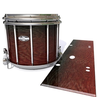 Pearl Championship CarbonCore Snare Drum Slip - Weathered Rosewood (Red)