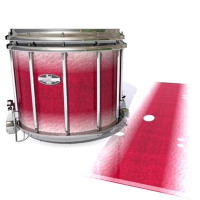 Pearl Championship CarbonCore Snare Drum Slip - Wicked White Ruby (Red) (Pink)