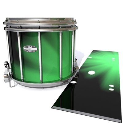Pearl Championship CarbonCore Snare Drum Slip - Green Light Rays (Themed)
