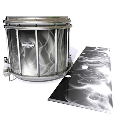 Pearl Championship CarbonCore Snare Drum Slip - Grey Flames (Themed)