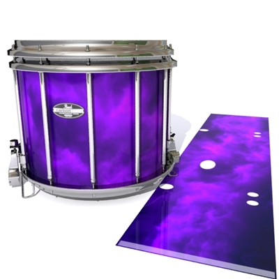 Pearl Championship CarbonCore Snare Drum Slip - Purple Smokey Clouds (Themed)