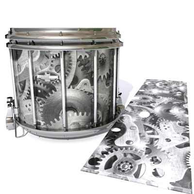 Pearl Championship CarbonCore Snare Drum Slip - Silver Gears(Themed)