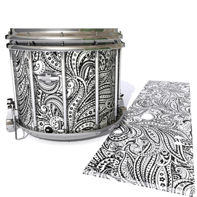 Pearl Championship CarbonCore Snare Drum Slip - White Paisley (Themed)