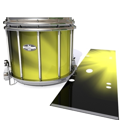 Pearl Championship CarbonCore Snare Drum Slip - Yellow Light Rays (Themed)