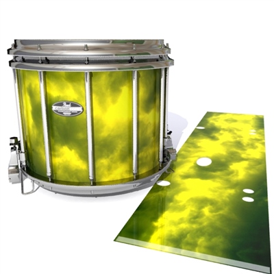 Pearl Championship CarbonCore Snare Drum Slip - Yellow Smokey Clouds (Themed)